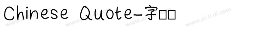 Chinese Quote字体转换
